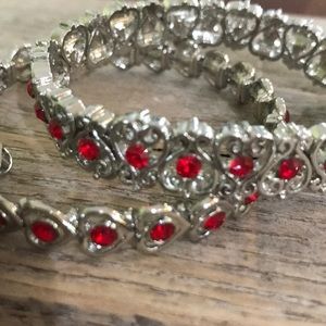 ⭐️3 for $20⭐️ 2 Red Crystal Heart Bracelets
